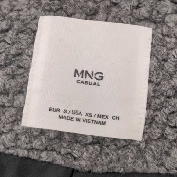 NEW Mango Oversized Grey Wool Coat - Picture 7 of 10